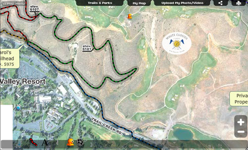 White Clouds Summer Trail Map